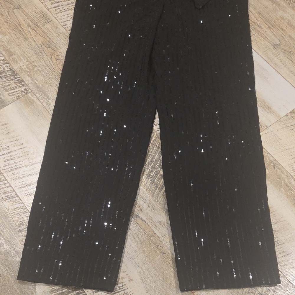 Michael Kors Black Sequin Jumpsuit - Picture 3 of 15